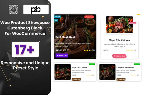 CodeCanyon BWD WooCommerce Product Showcase Gutenberg Block