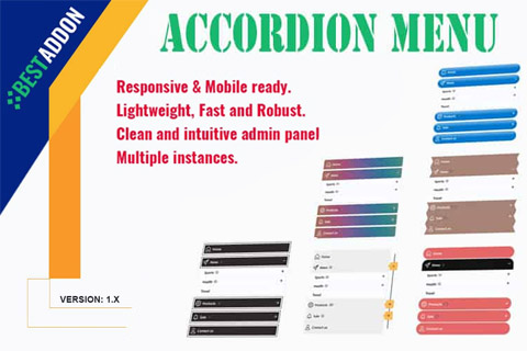 Расширение BA Accordion Menu Joomla расширение BA Accordion Menu