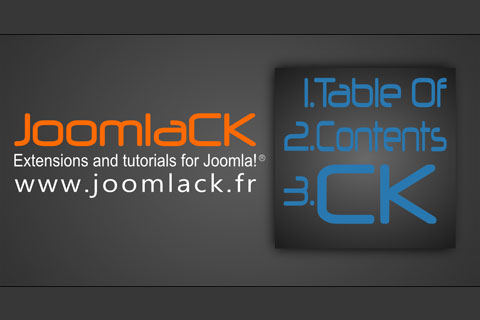 Joomla расширение Table Of Contents CK