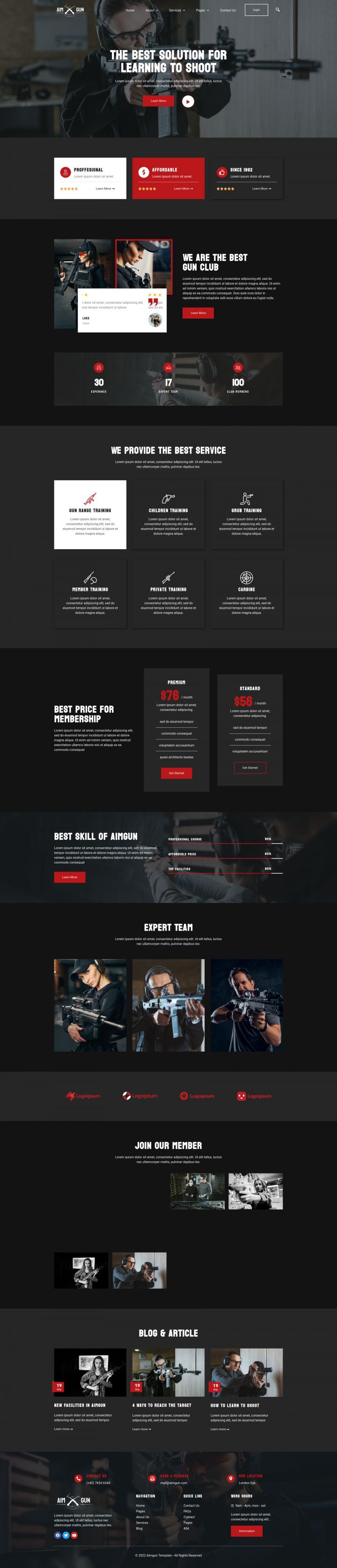 WordPress шаблон ThemeForest Aimgun