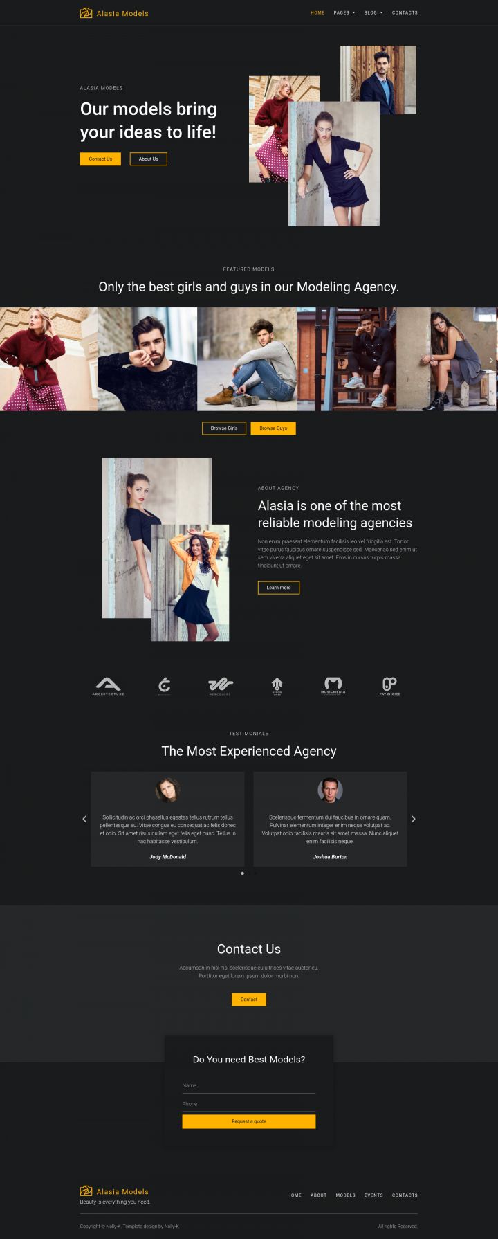 WordPress шаблон ThemeForest Alasia