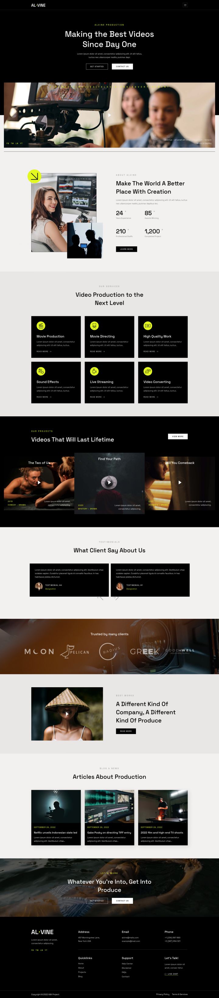 WordPress шаблон ThemeForest Alvine