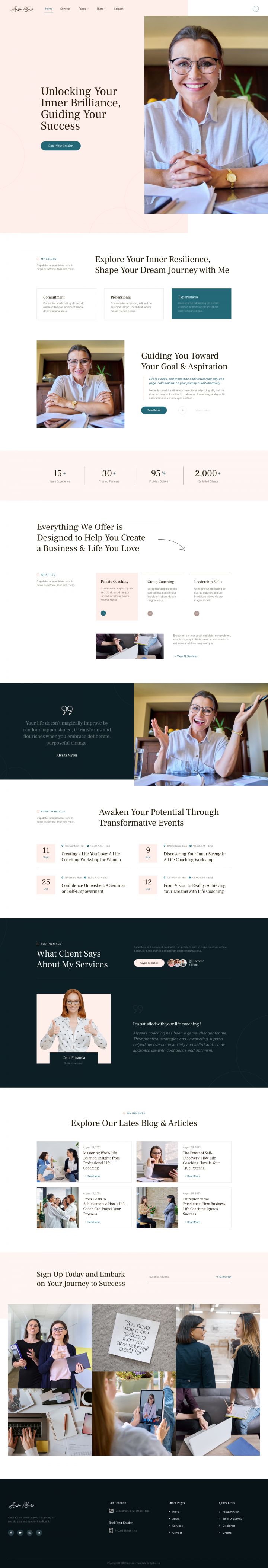 WordPress шаблон ThemeForest Alyssa