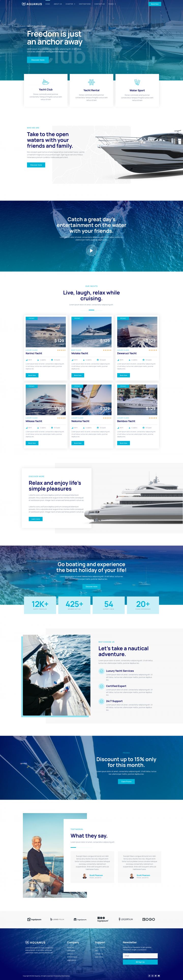 WordPress шаблон ThemeForest Aquanus