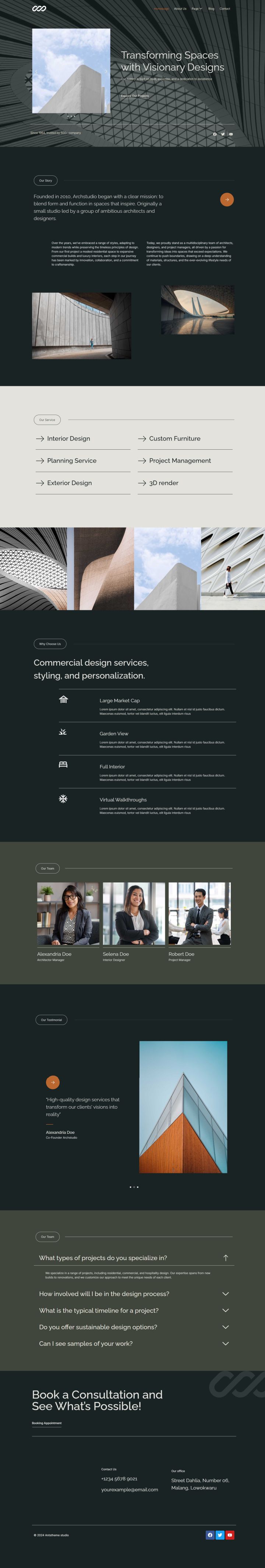 WordPress шаблон ThemeForest Archstudio