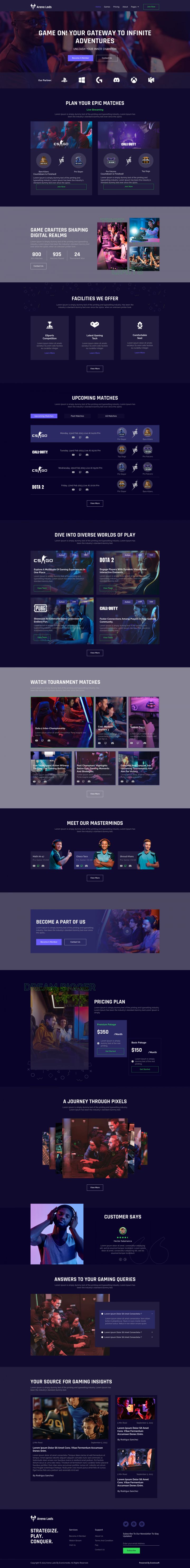 WordPress шаблон ThemeForest Arena Lads