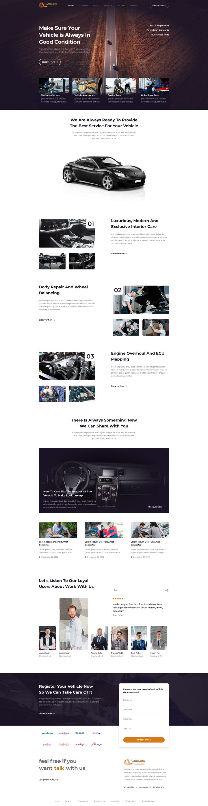 WordPress шаблон ThemeForest AutoCars