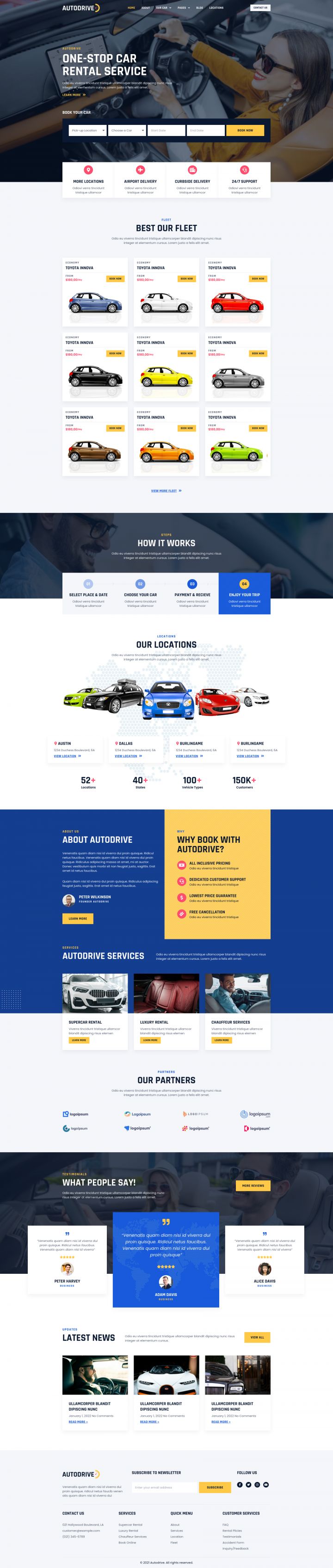 WordPress шаблон ThemeForest Autodrive