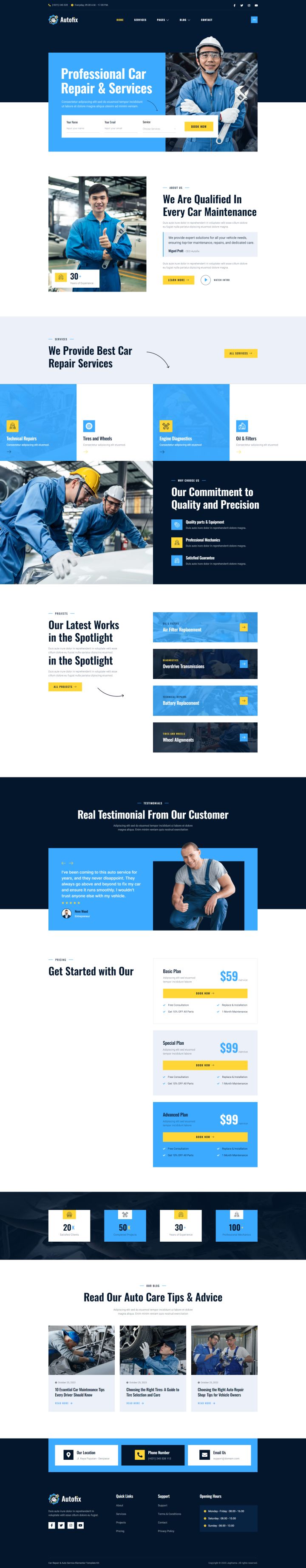 WordPress шаблон ThemeForest Autofix