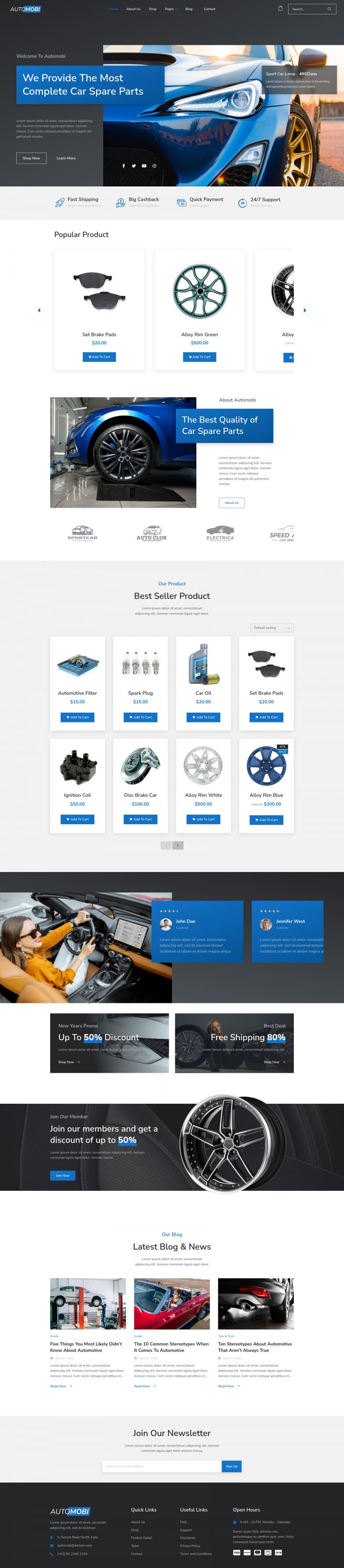 WordPress шаблон ThemeForest Automobi