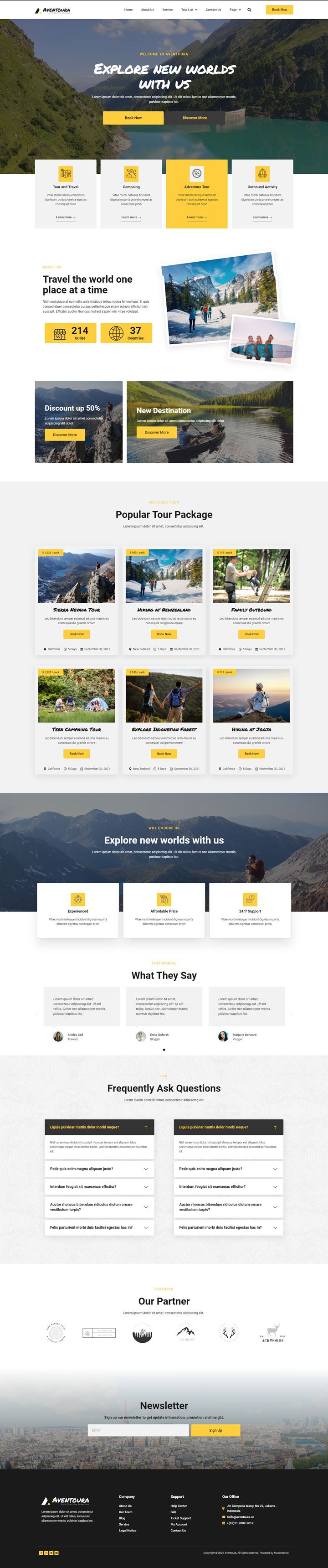 WordPress шаблон ThemeForest Aventoura