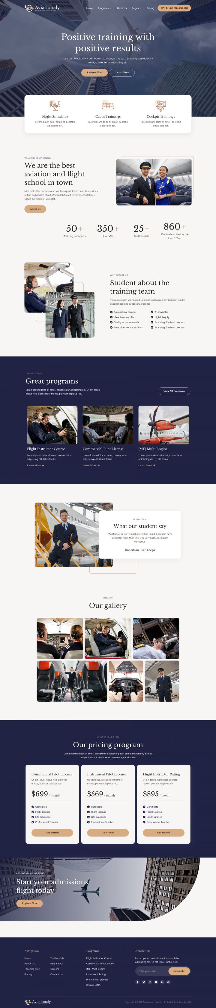 WordPress шаблон ThemeForest Aviationaly