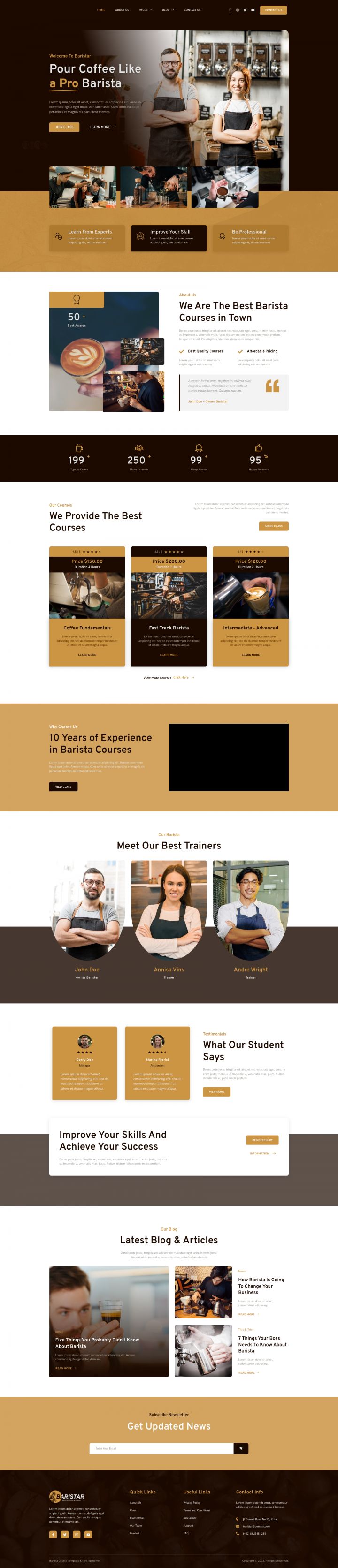 WordPress шаблон ThemeForest Baristar