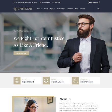 ThemeForest Barristar