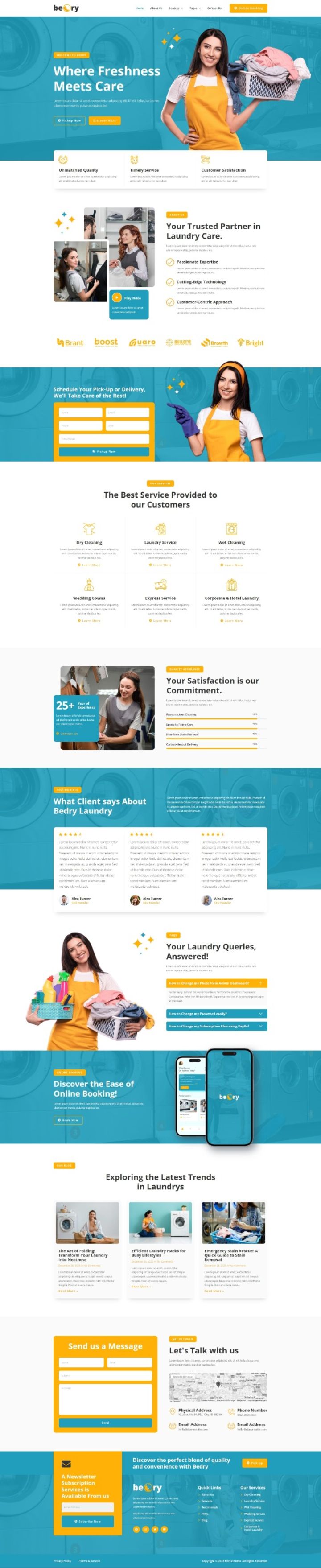 WordPress шаблон ThemeForest Bedry