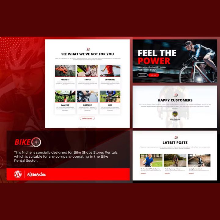 WordPress шаблон ThemeForest Bikeo