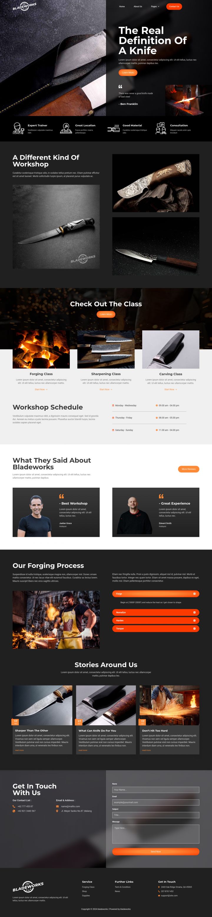 WordPress шаблон ThemeForest Bladeworks