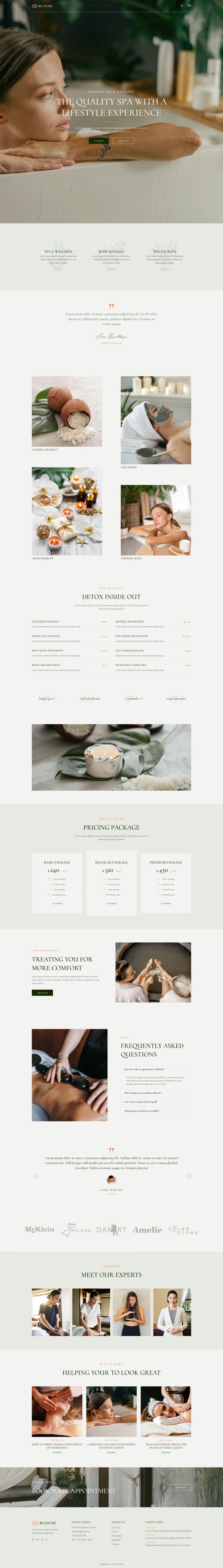 WordPress шаблон ThemeForest Blanche