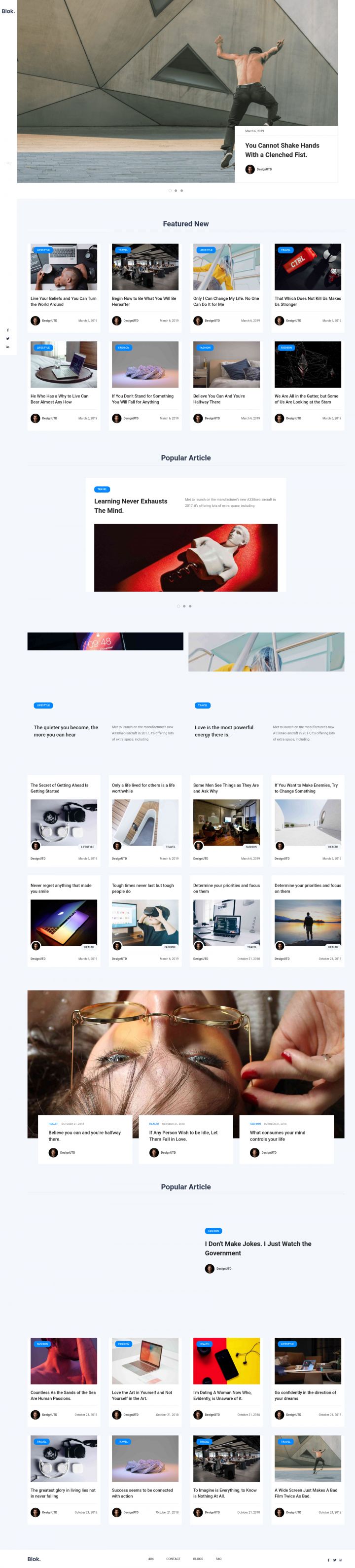 WordPress шаблон ThemeForest Blok