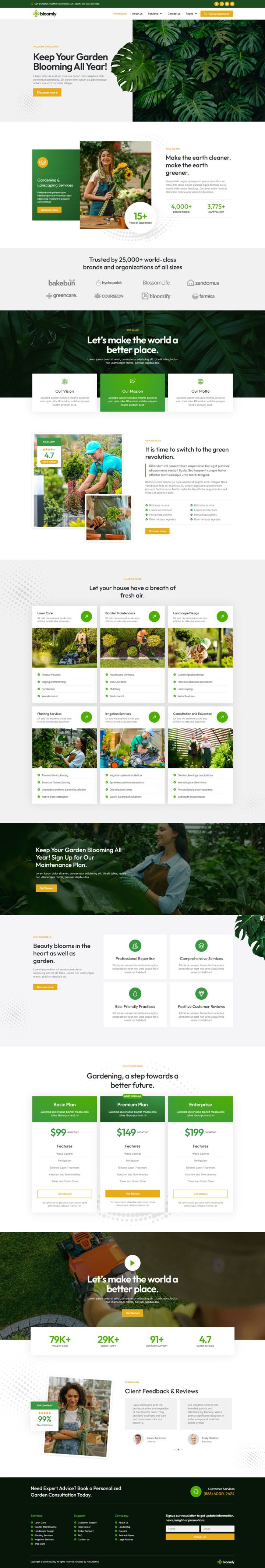 WordPress шаблон ThemeForest Bloomly