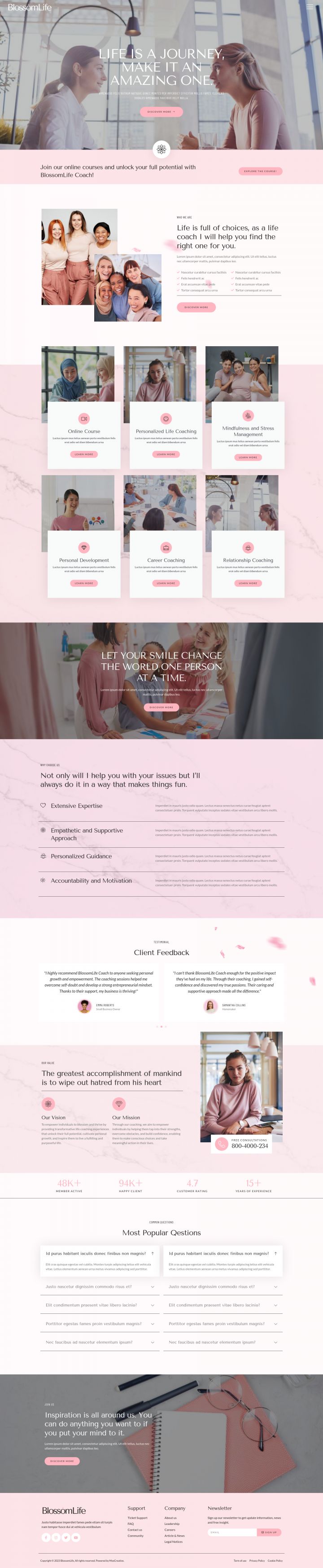 WordPress шаблон ThemeForest BlossomLife