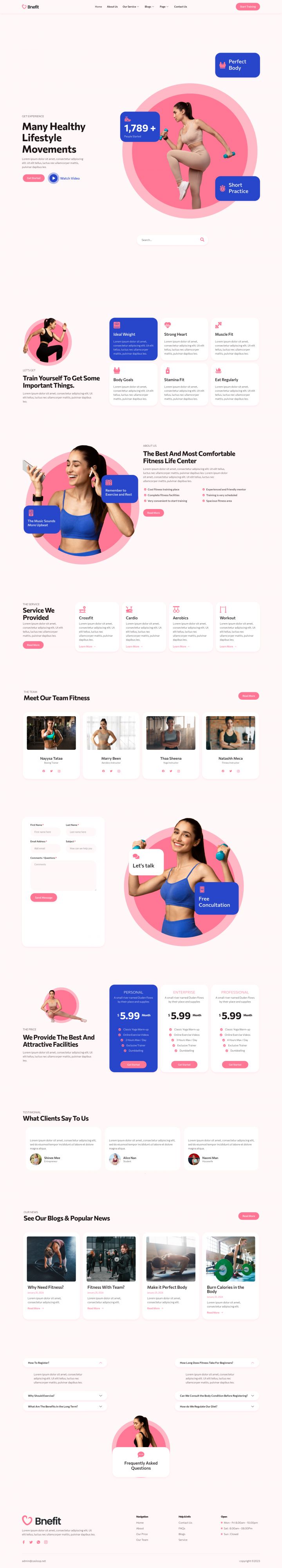 WordPress шаблон ThemeForest Bnefit