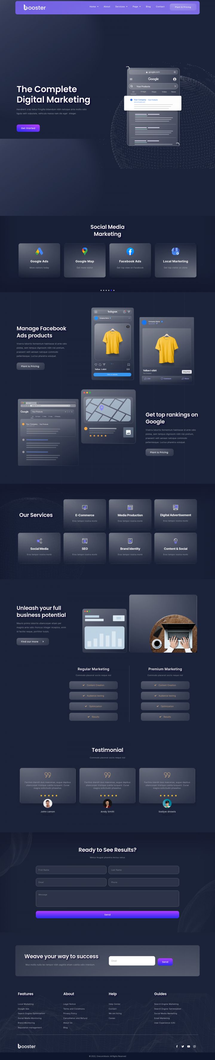 WordPress шаблон ThemeForest Booster