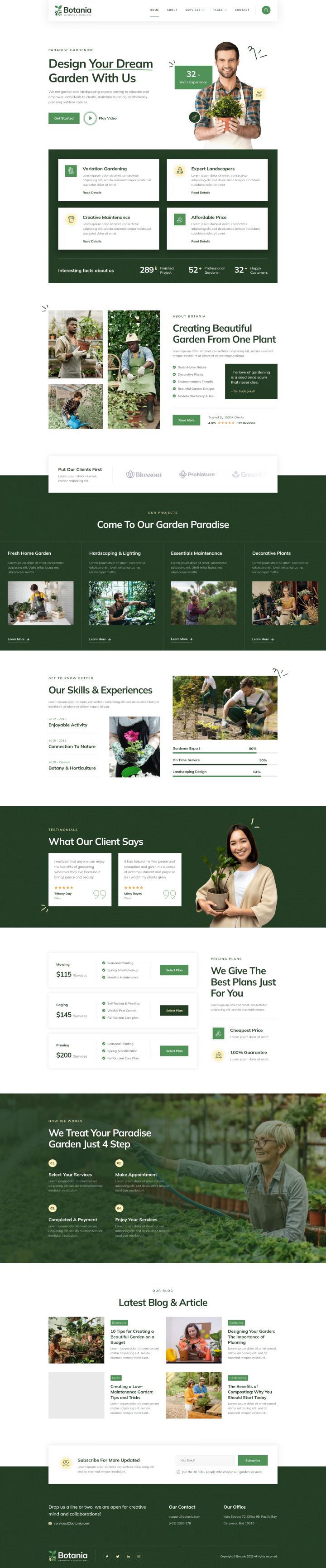 WordPress шаблон ThemeForest Botania