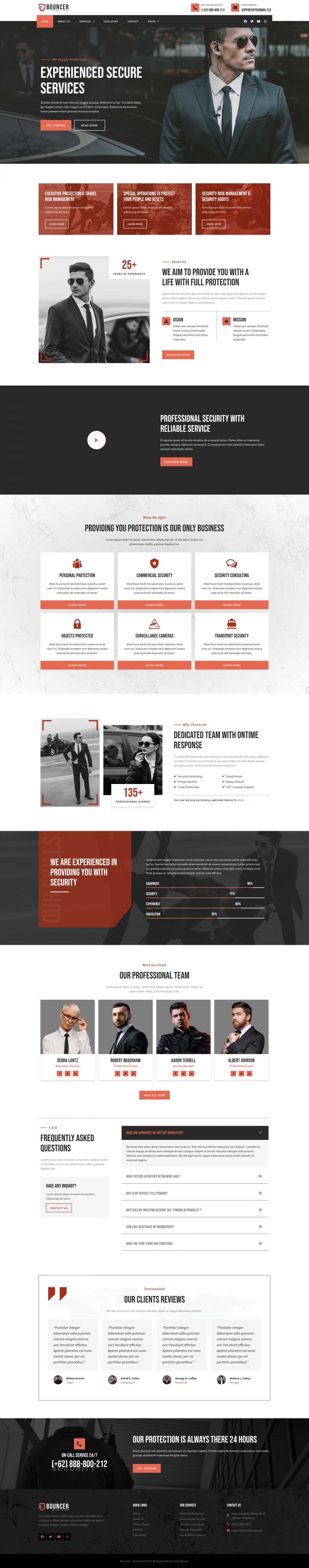 WordPress шаблон ThemeForest Bouncer