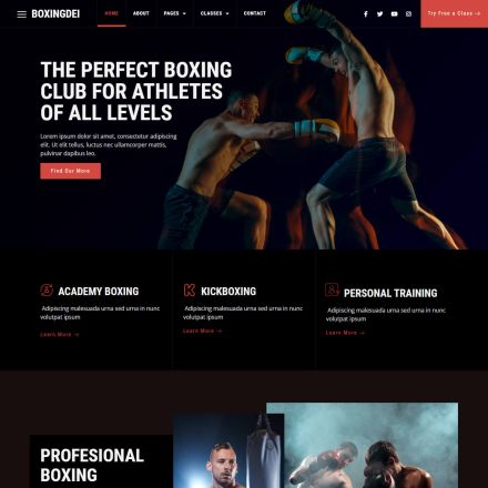 ThemeForest Boxingdei