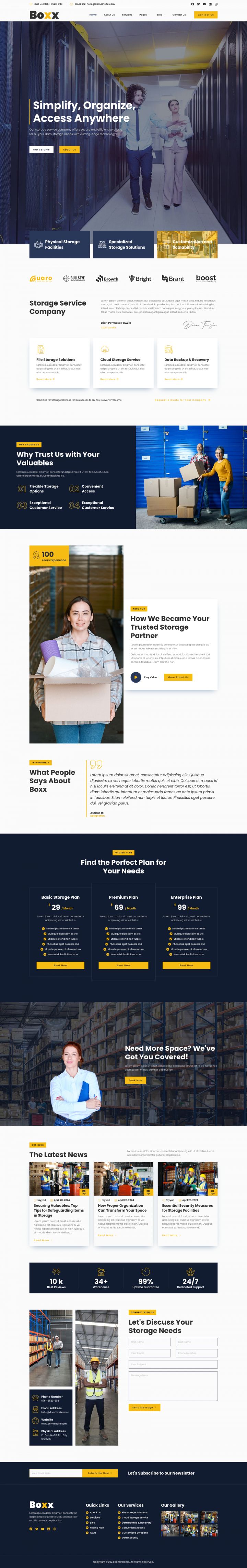 WordPress шаблон ThemeForest Boxx