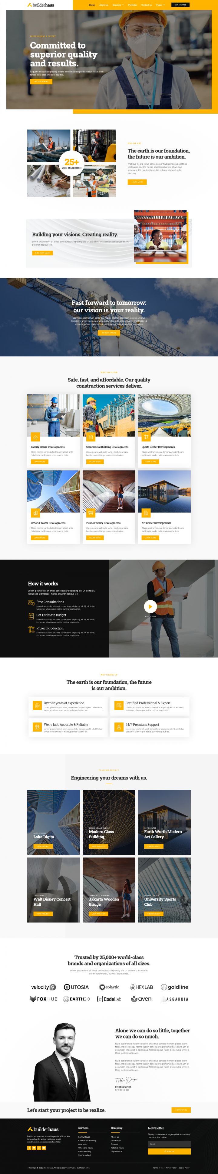 WordPress шаблон ThemeForest BuilderHaus