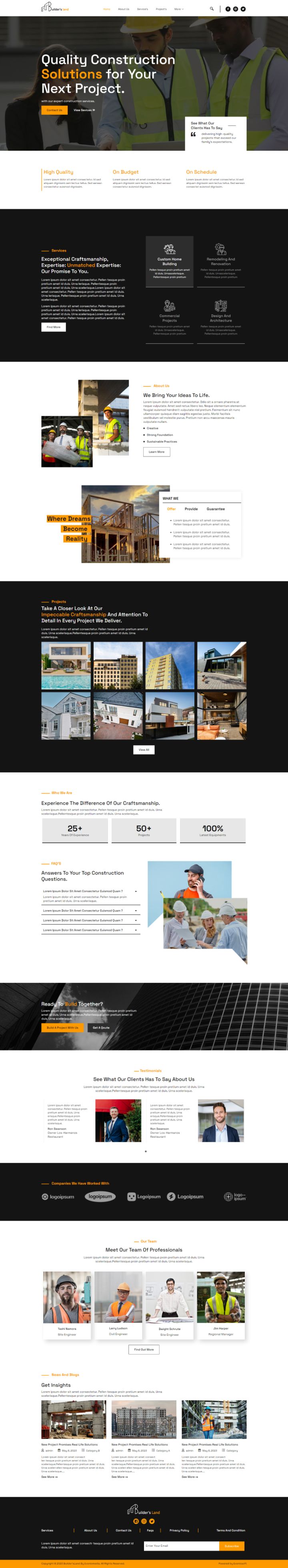 WordPress шаблон ThemeForest Builders Land