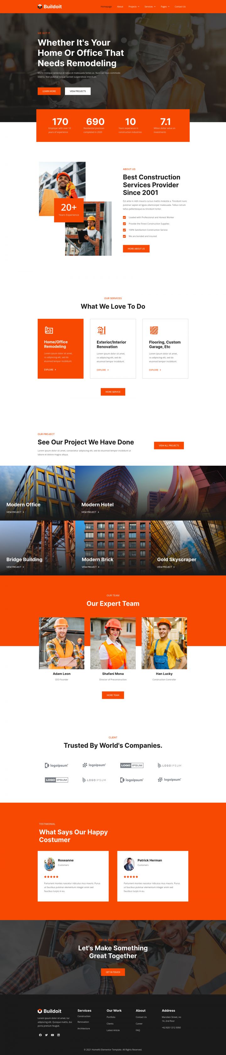 WordPress шаблон ThemeForest Buildoit