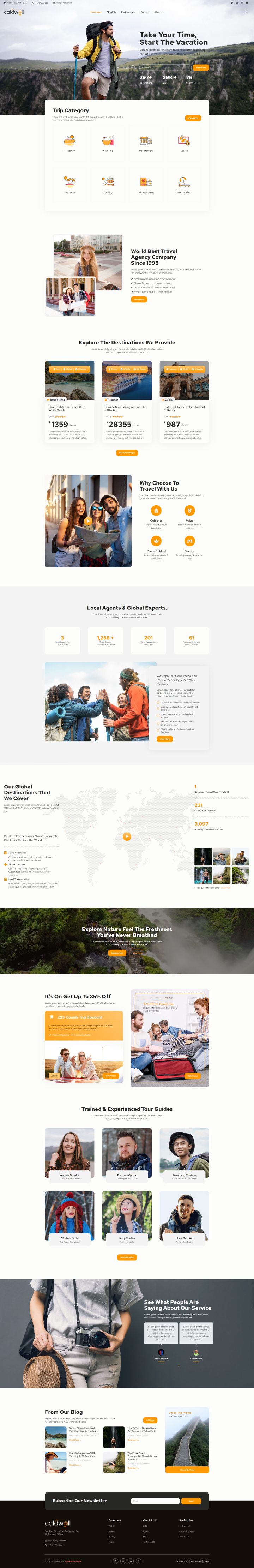 WordPress шаблон ThemeForest Caldwell