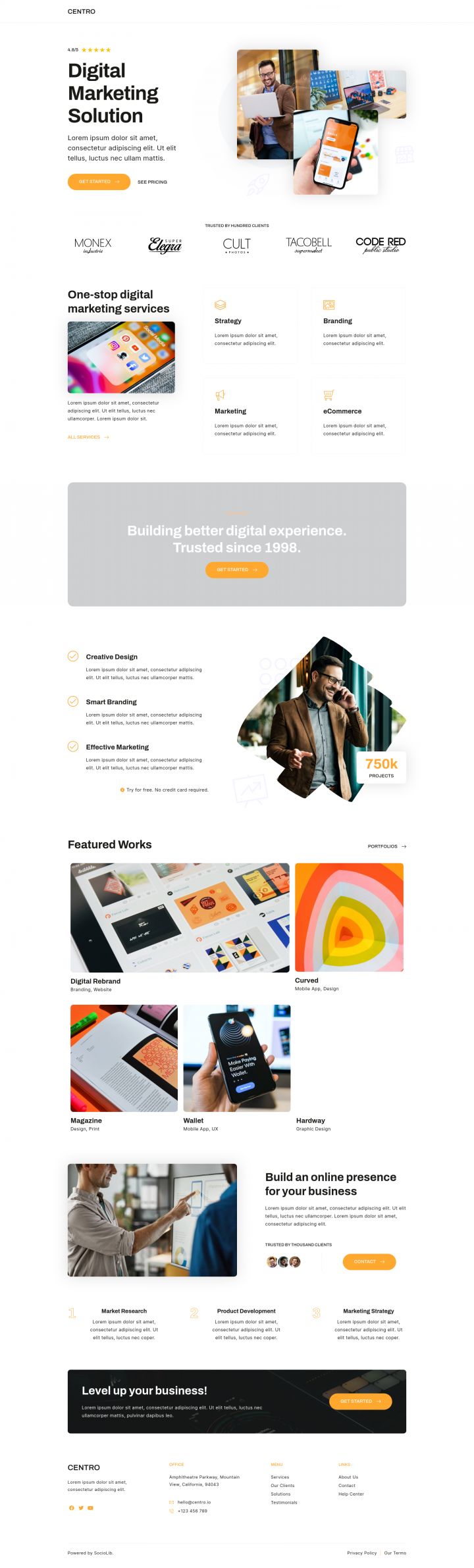 WordPress шаблон ThemeForest Centro