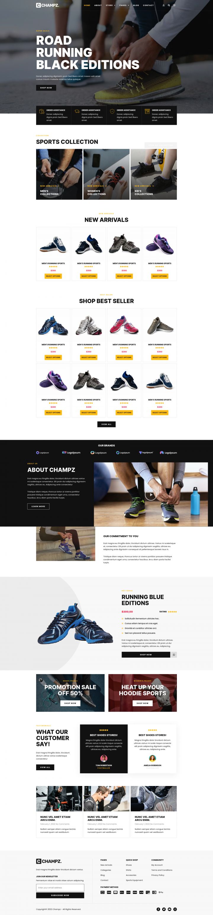 WordPress шаблон ThemeForest Champz