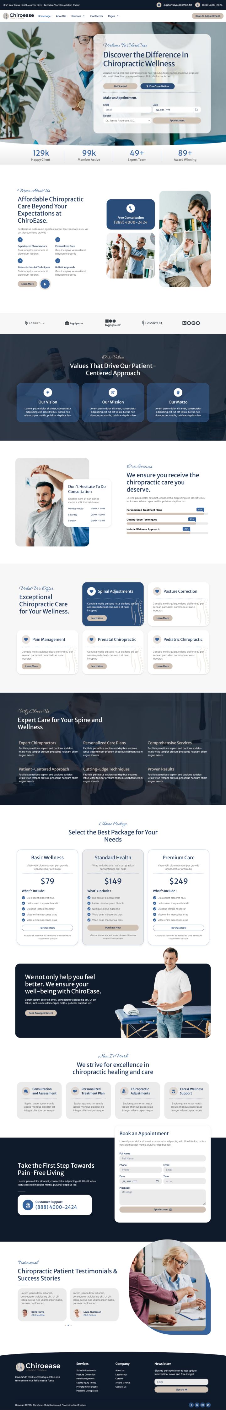 WordPress шаблон ThemeForest ChiroEase