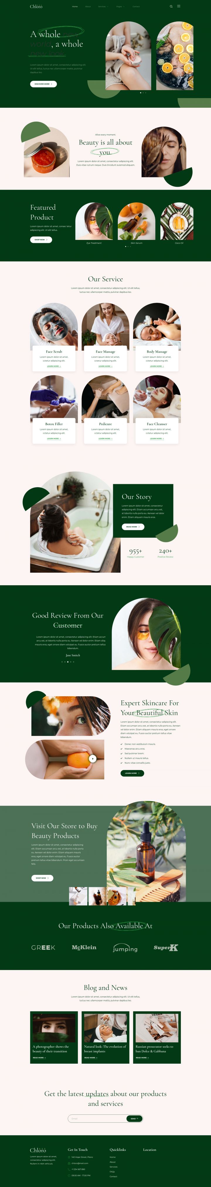 WordPress шаблон ThemeForest Chloro