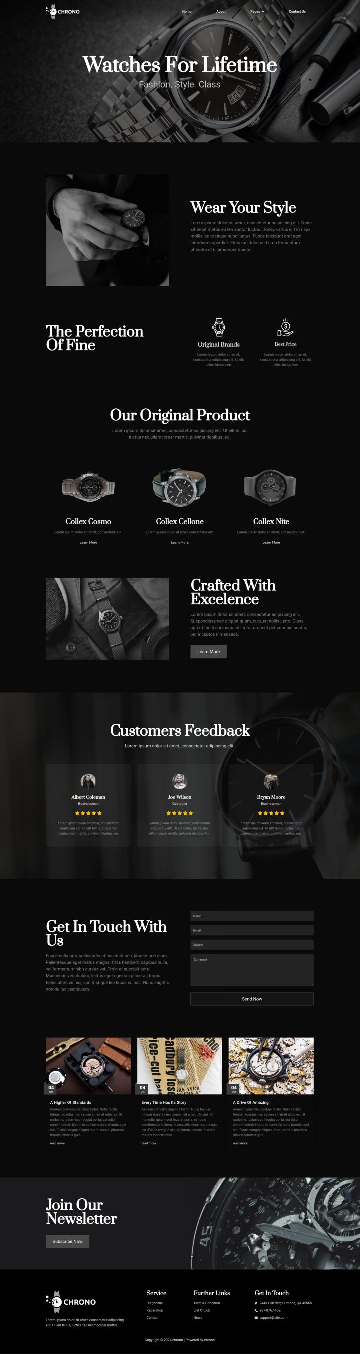 WordPress шаблон ThemeForest Chrono