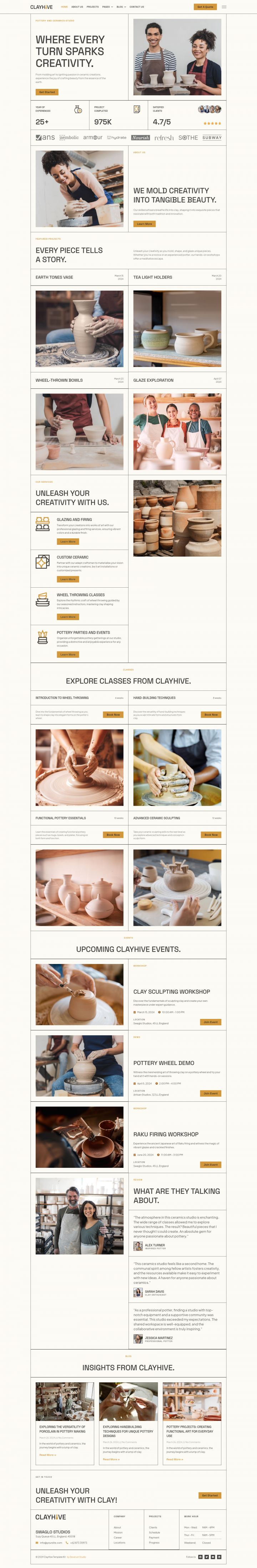 WordPress шаблон ThemeForest ClayHive