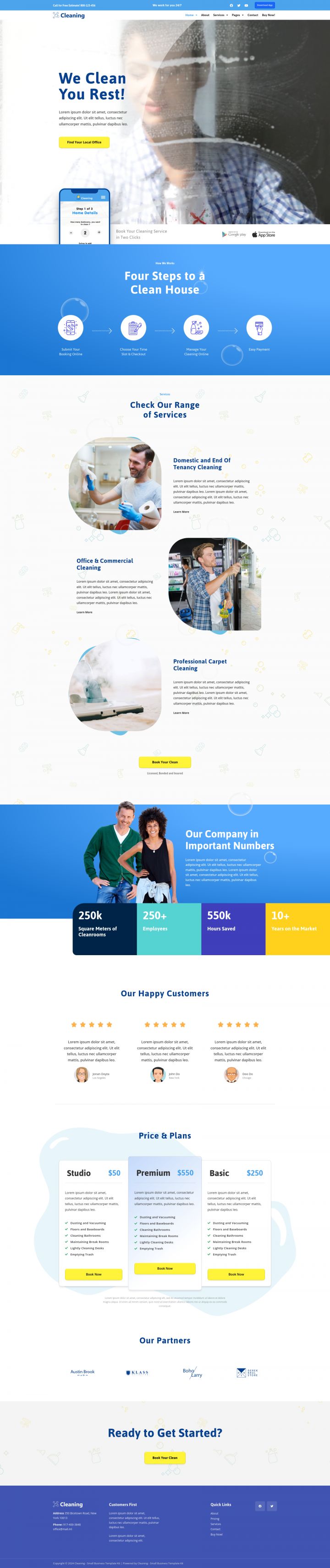 WordPress шаблон ThemeForest Cleaning