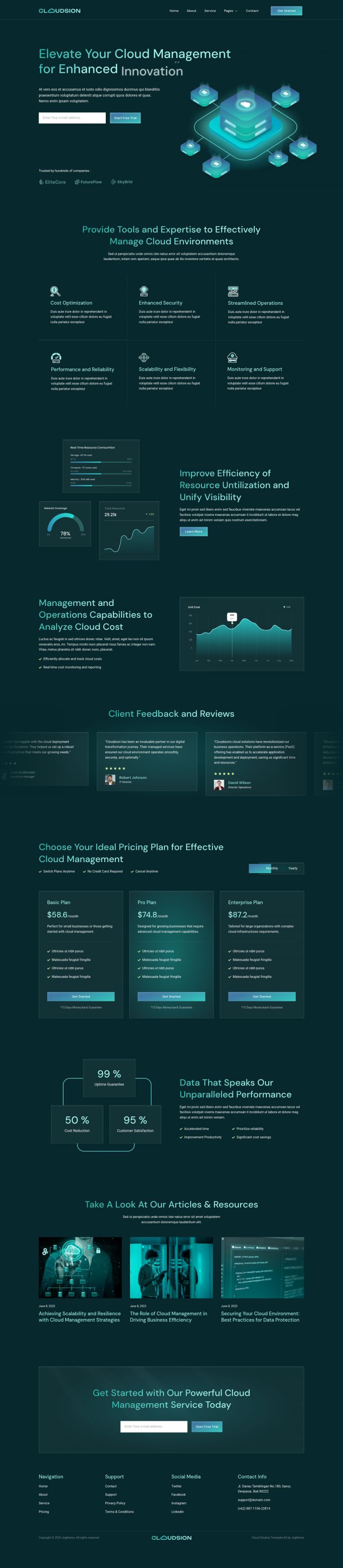 WordPress шаблон ThemeForest Cloudsion