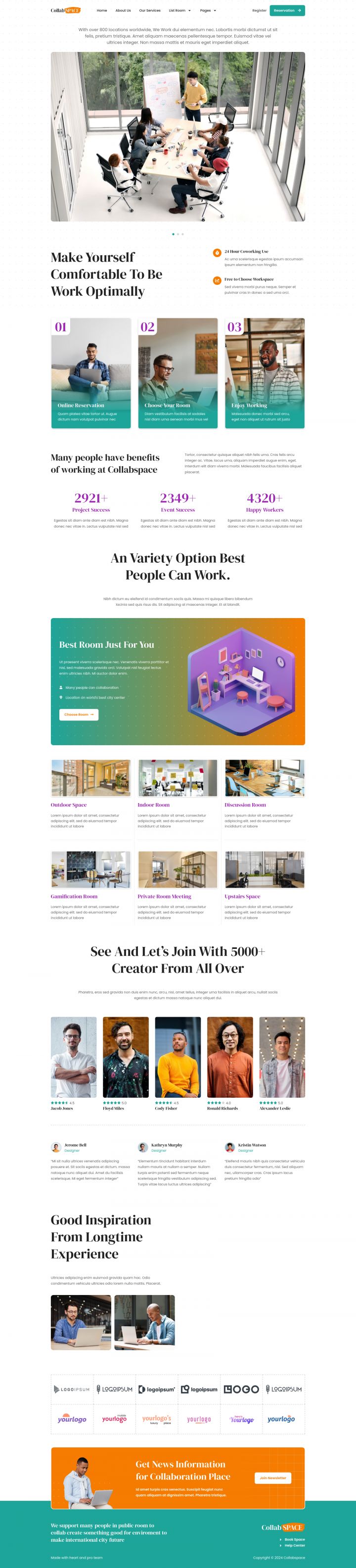 WordPress шаблон ThemeForest Collabspace