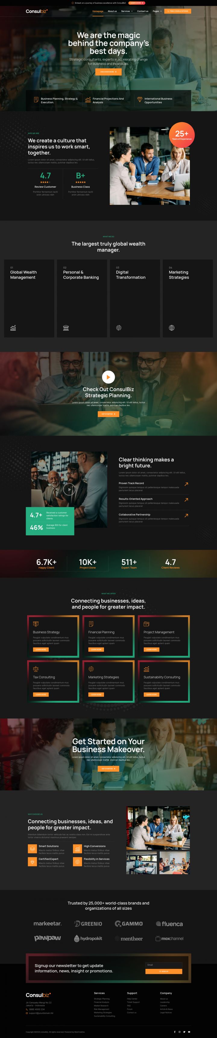 WordPress шаблон ThemeForest ConsulBiz