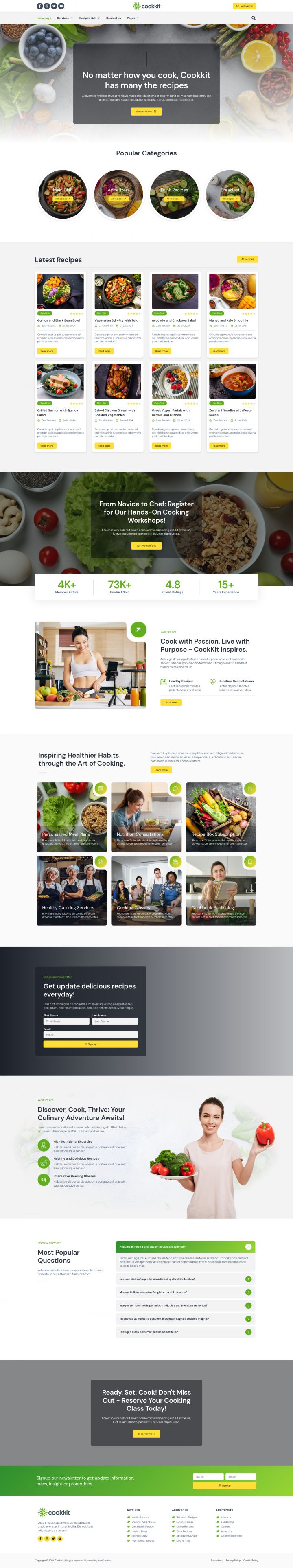 WordPress шаблон ThemeForest Cookkit