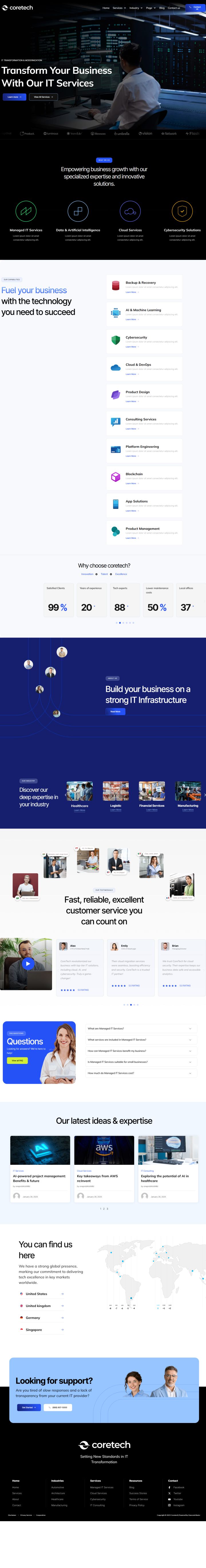 WordPress шаблон ThemeForest Coretech