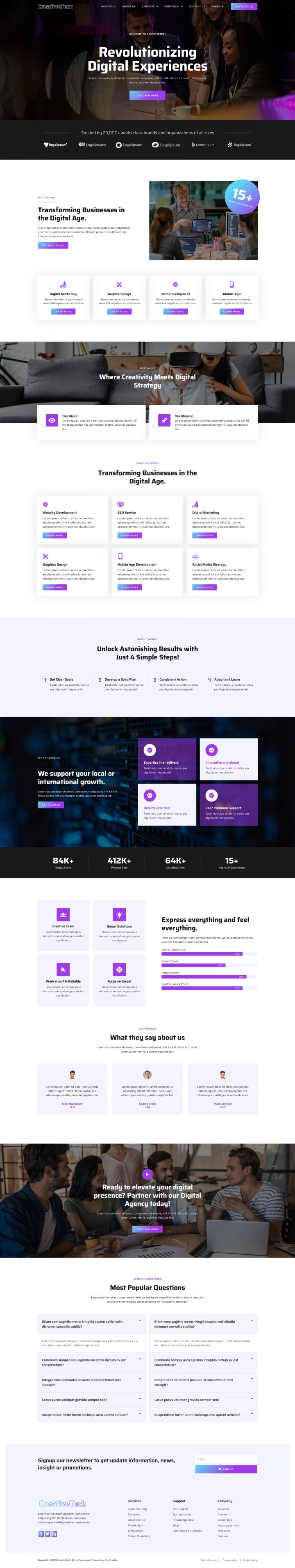 WordPress шаблон ThemeForest CreativeTech