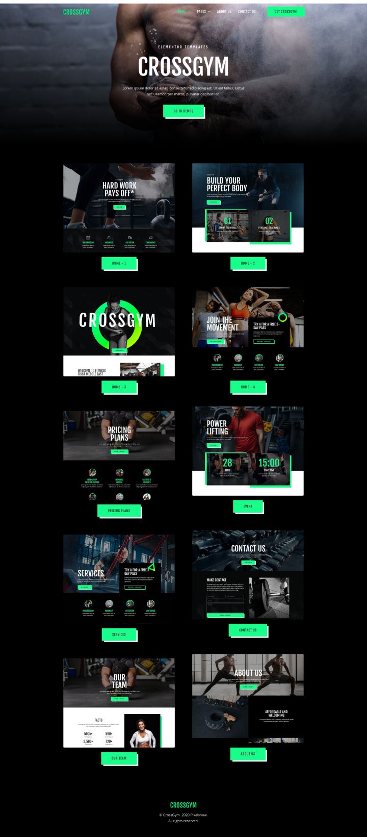 WordPress шаблон ThemeForest CrossGym