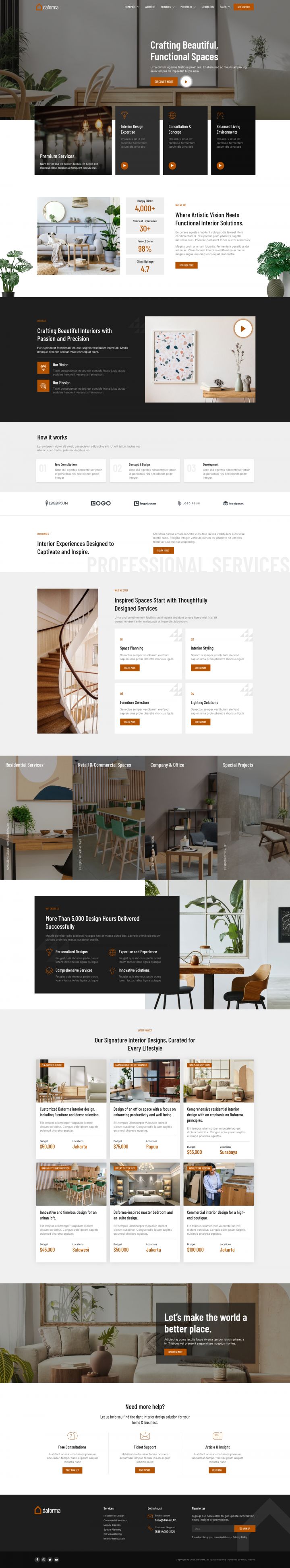 WordPress шаблон ThemeForest Daforma